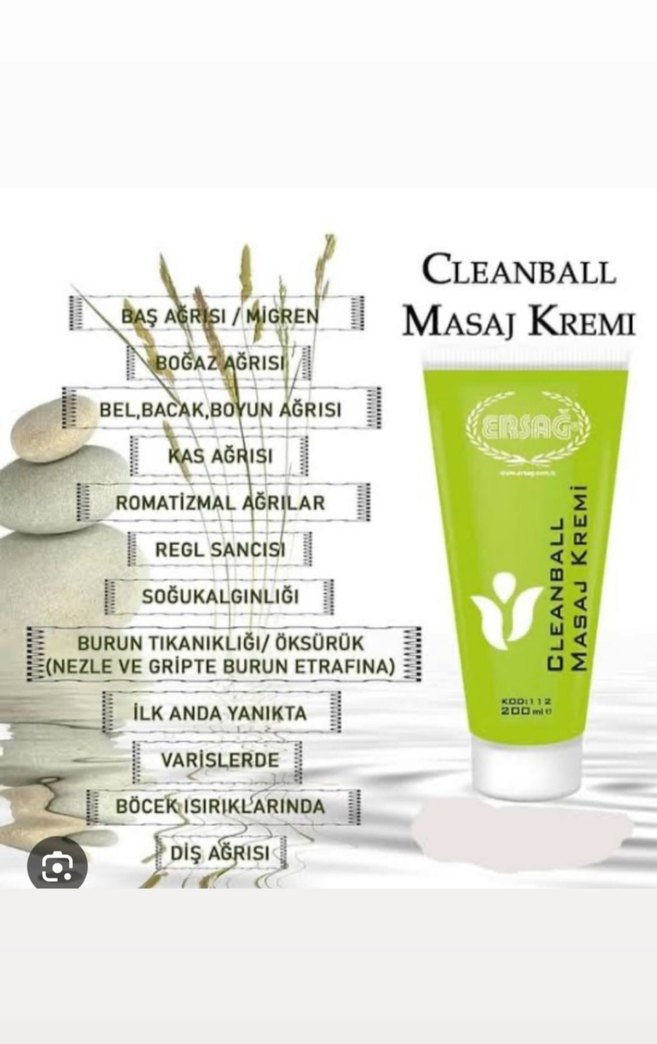 Bitkisel İçerikli Temizball Masaj Kremi - Görsel 3