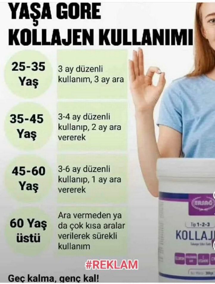 Bitkisel içeriğe sahip Beyaz Toz Kollajen Mix 300g - Görsel 5