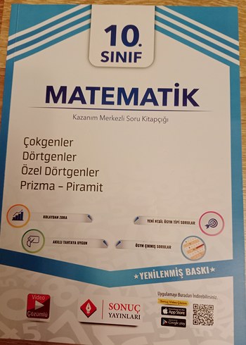 SONUÇ YAYINLARI 10. Sınıf Matematik Kazanım Merkezli Soru Kitabı