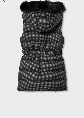 Kemerli Kareli Kadın Şişme Yelek - Görsel 3