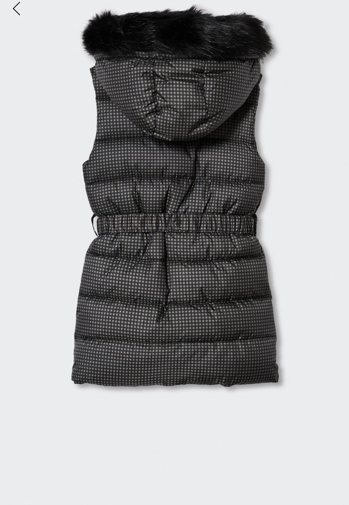 Kemerli Kareli Kadın Şişme Yelek - Görsel 3