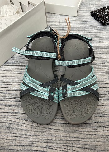 Turkuaz Gri Kadın Sandalet - Görsel 4