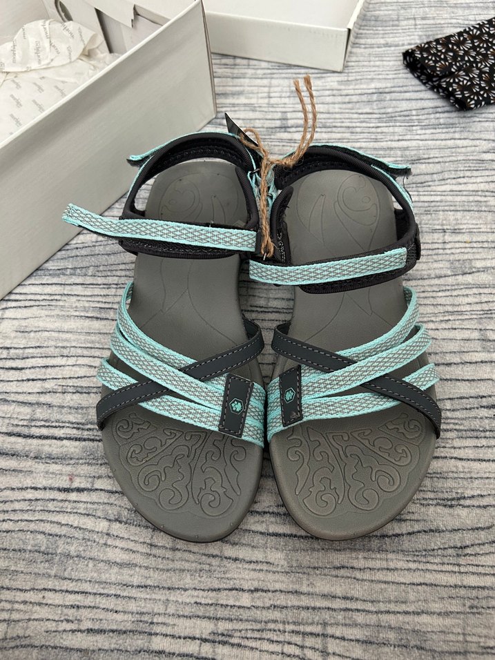 Turkuaz Gri Kadın Sandalet - Görsel 4