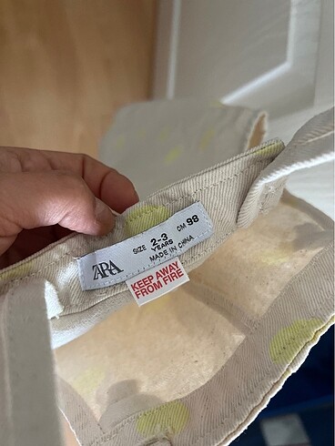 2 Yaş Beden Zara denim salopet