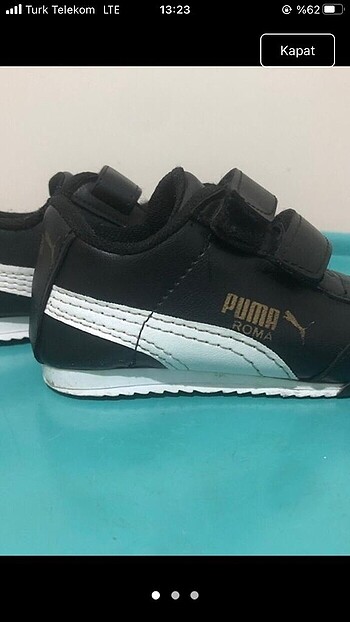 Puma çocuk spor ayakkabısı