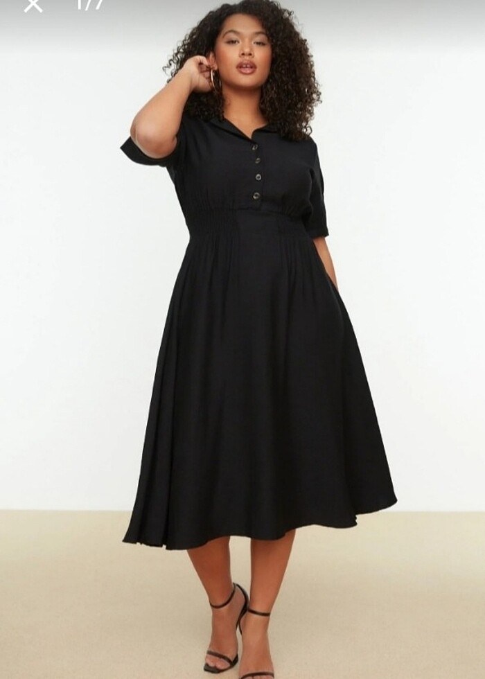 Düğmeli elbise - Görsel 4