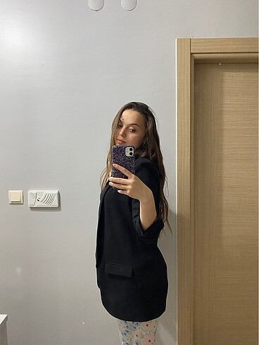 s Beden Zara büzgülü kol blazer