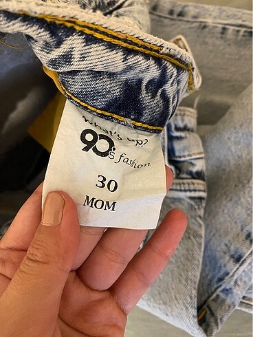 30 Beden mavi Renk 90s jean