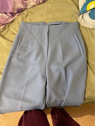 Zara Bebe mavisi kumaş pantolon
