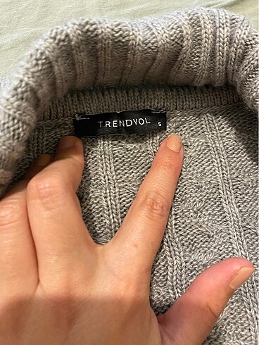 s Beden gri Renk Trendyol milla crop hırka
