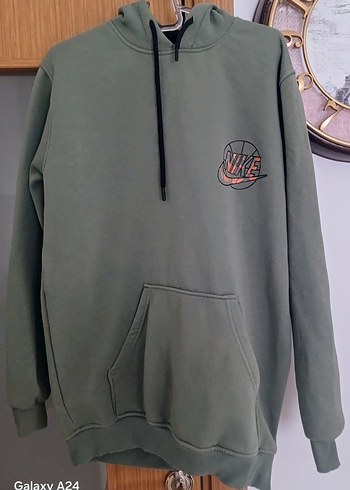 Kapüşonlu Gri Kadın Sweatshirt