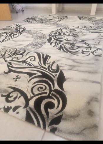 Bohem Gri Desenli Halı - Görsel 3