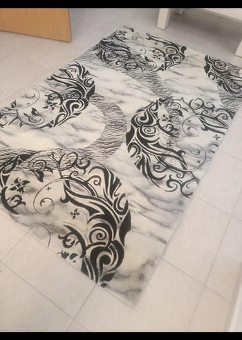 Bohem Gri Desenli Halı - Görsel 4