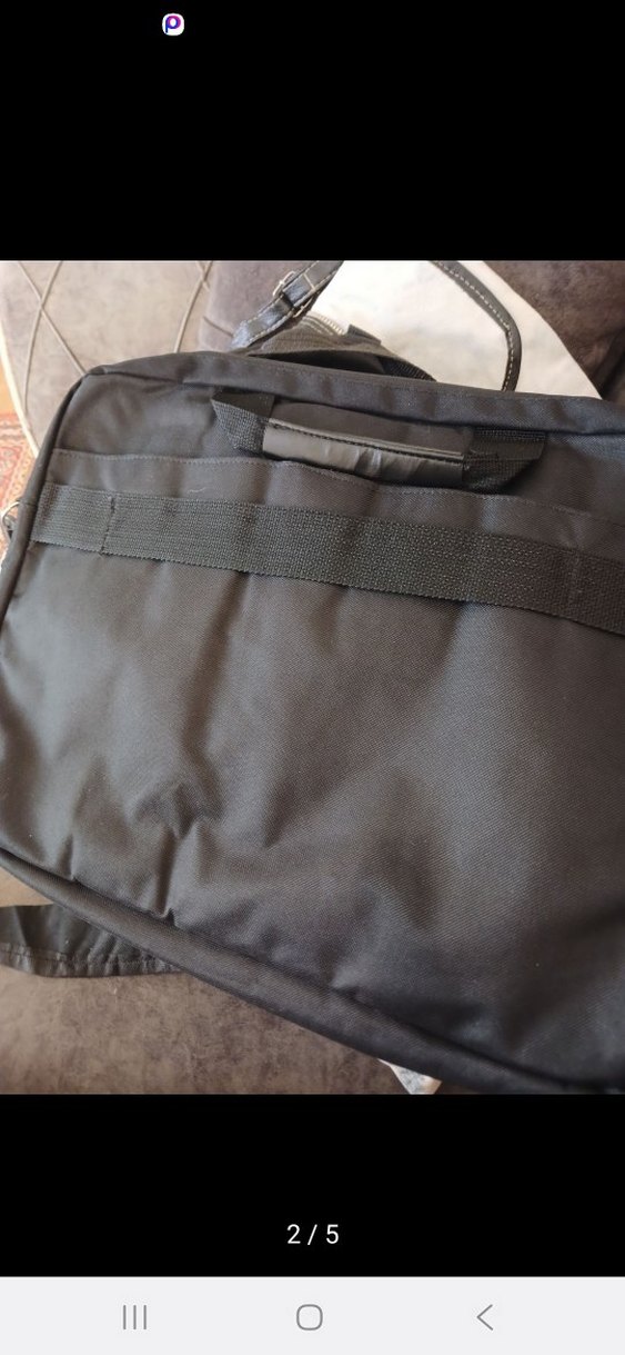 Siyah Kadın Laptop Çantası Tokalı - Görsel 2