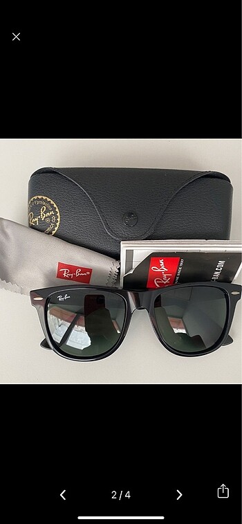 Ray-Ban RB 2140 901 siyah güneş gözlüğü - Görsel 2