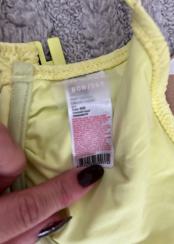 Penti Sarı Nakışlı Dantelli Mini Bikini