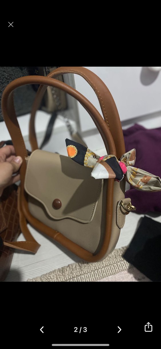 Kahverengi Deri Kadın Çanta - Görsel 2