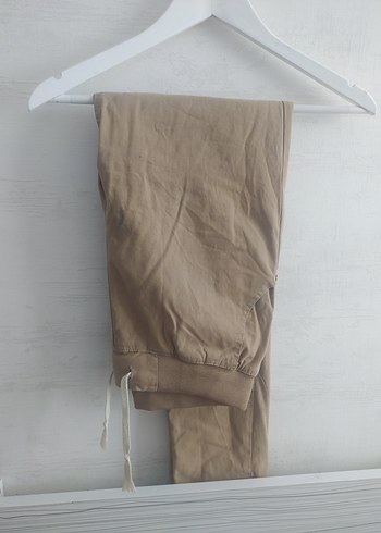 Bej erkek Keten Midi darPaça Pantolon