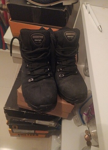 Hakiki deri scooter marka kışlık bot - Görsel 3