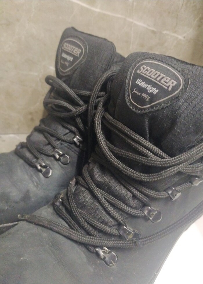 Hakiki deri scooter marka kışlık bot - Görsel 2