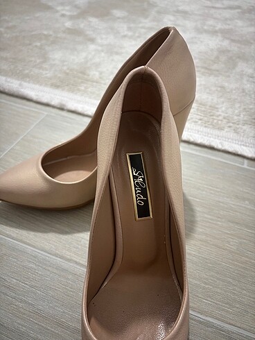 37 Beden Kalın topuk stiletto