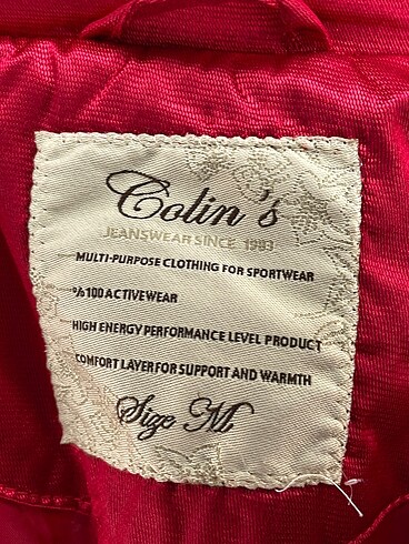 m Beden kırmızı Renk Colin's Mont %70 İndirimli.