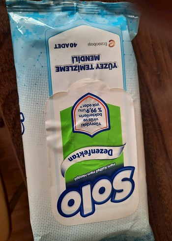 Diğer Solo Dezenfektan Yüzey Temizleme Mendili 40 Adet