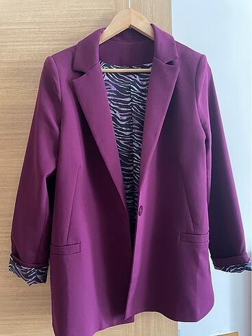 40 Beden mor Renk Blazer ceket