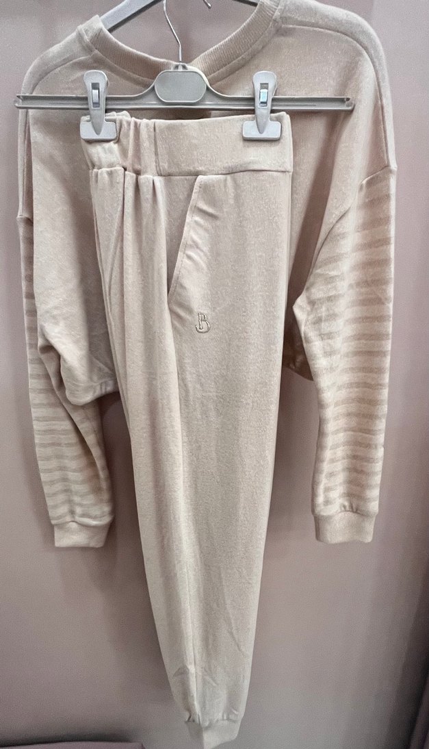 Bej Kadın Salaş Eşofman Takımı - Görsel 2