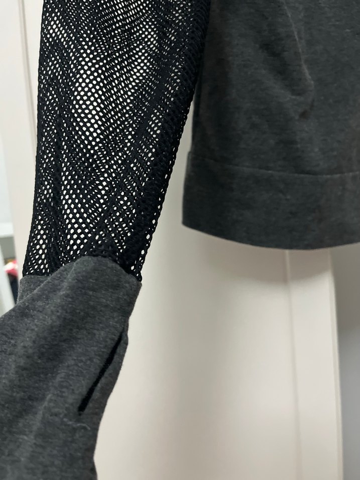 Penti Füme File Detaylı Kadın Spor Sweatshirt - Görsel 4