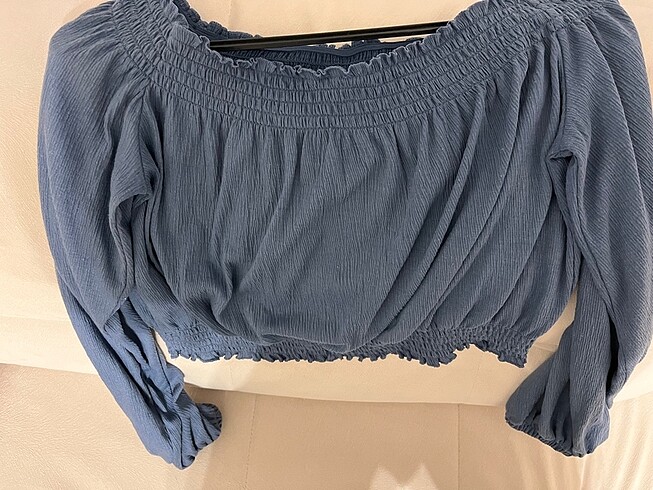 H&M OMZU DÜŞÜK BLUZ - Görsel 9