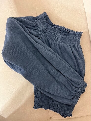 H&M OMZU DÜŞÜK BLUZ - Görsel 7