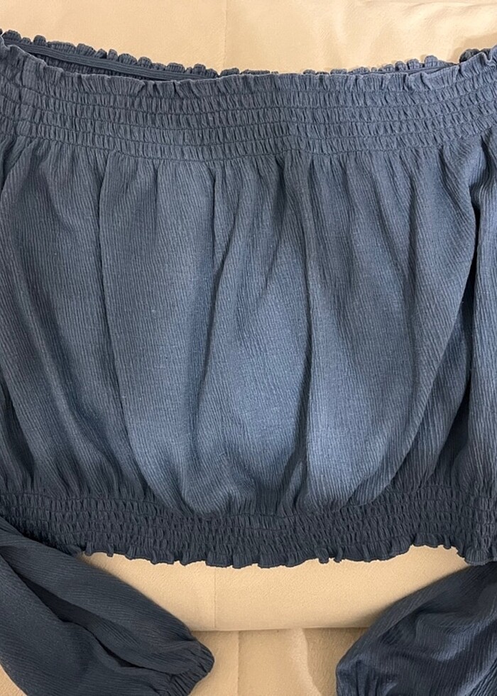 H&M OMZU DÜŞÜK BLUZ - Görsel 2