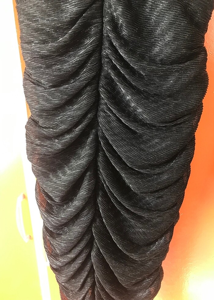 Siyah Parıltılı Elbise - Görsel 4