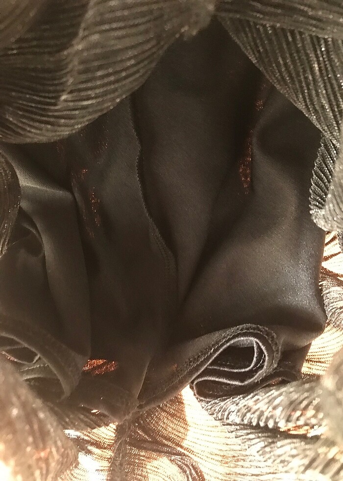 Siyah Parıltılı Elbise - Görsel 5