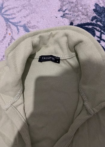 Yeşil Kısa Kollu Keten Polo Tişört - Görsel 3