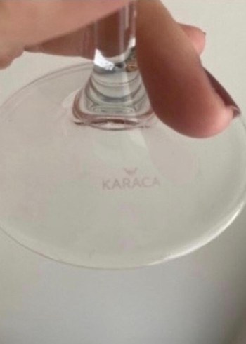 Hiç kullanılmayan Karaca Altın işlemeli şık uzun ayaklı kadeh - Görsel 3