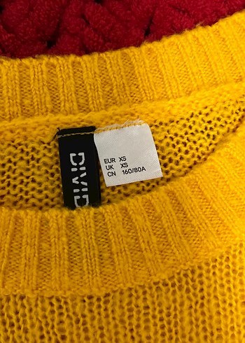 Sarı Kadın Örgü Basic Kazak - Görsel 3