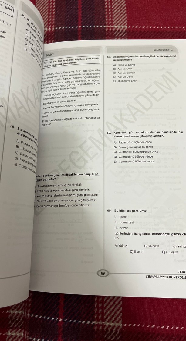 DGS 5 Deneme Sınavı Tamamı Çözümlü 2021 - Görsel 4