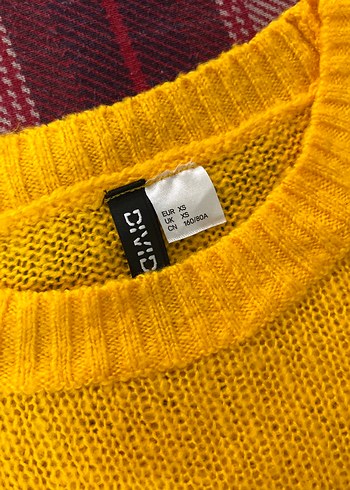 Sarı Örgü Kadın Kazak - Görsel 2