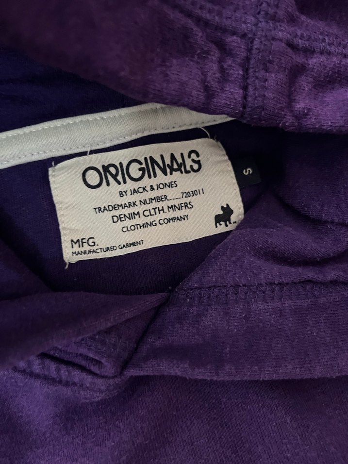 Mor Kapüşonlu Jack & Jones Sweatshirt - Görsel 3