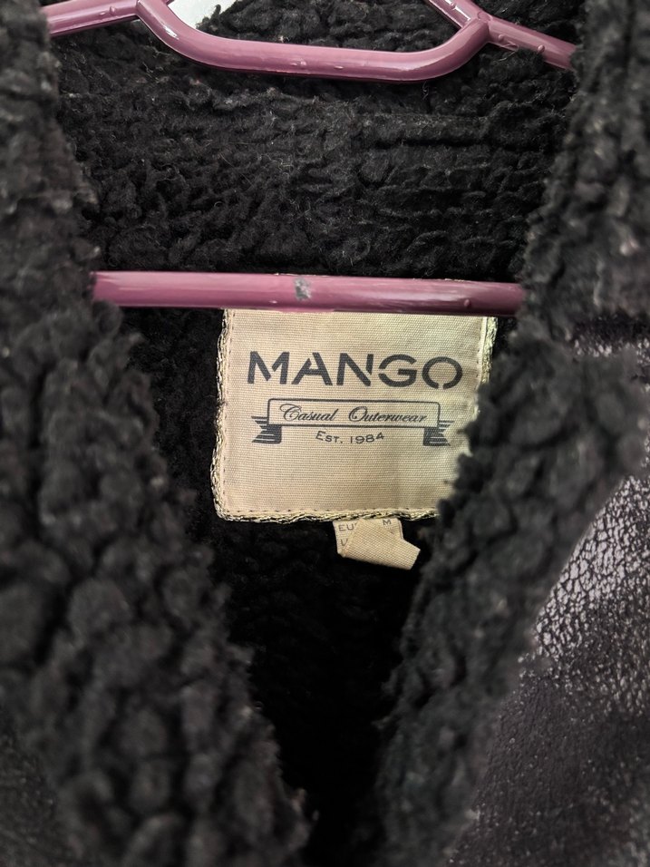 Siyah Kadın Kürklü Deri Ceket - Görsel 5