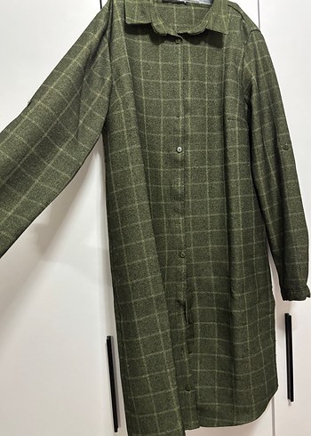 Kadın Ekose Gömlek elbise - Görsel 2