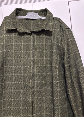 Kadın Ekose Gömlek elbise - Görsel 3