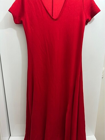 Kırmızı şık elbise - Görsel 9