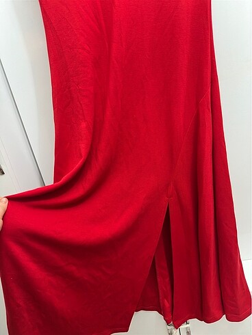 Kırmızı şık elbise - Görsel 8