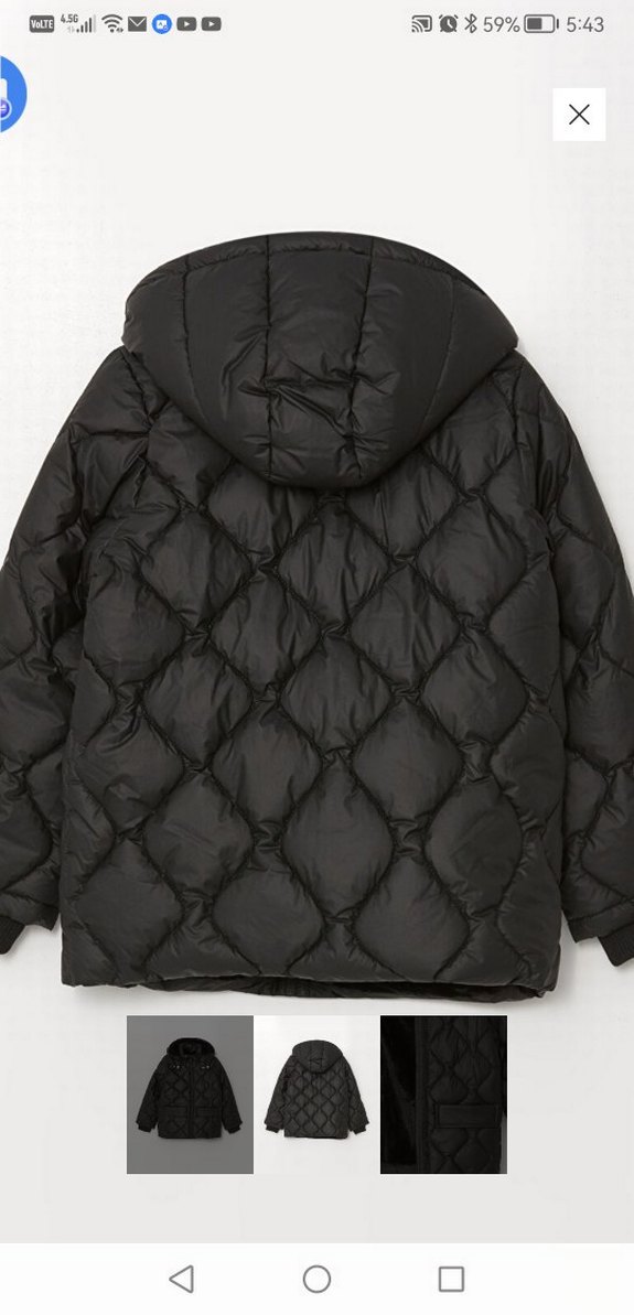 Siyah Kız Kışlık Mont - Görsel 2