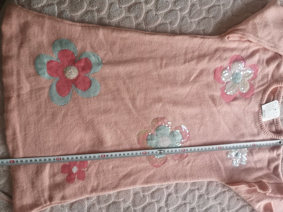 Uzun Kollu Kız Elbisesi - Görsel 4