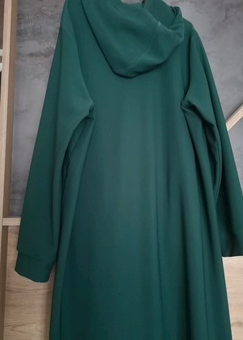 Koyu Haki Kadın Spor Kapüşonlu Kap - Görsel 4