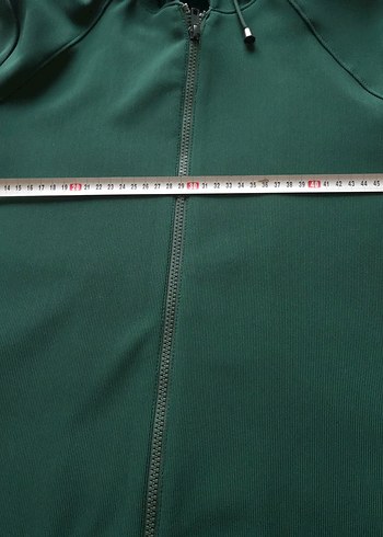 Koyu Haki Kadın Spor Kapüşonlu Kap - Görsel 3